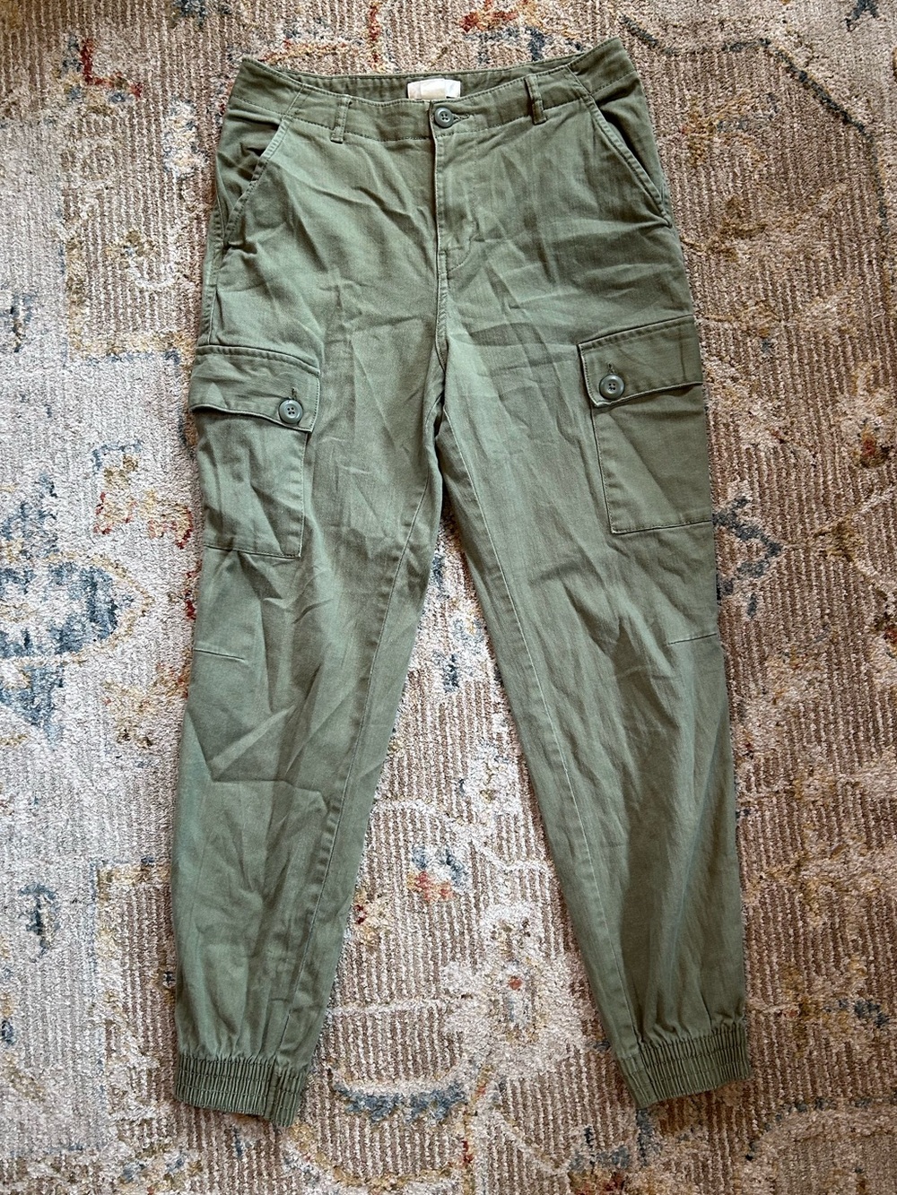 H&M Olive Green Cargo Jogger Pants